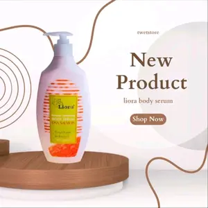 LIORA BOOSTER WHITENING BODY SERUM DNA SALMON 750 ML | Hand Body Lotion Pencerah Tubuh