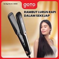 Gambar (Crazy Deal) Goto [COD] Ayrel Hair Straightener Styling Catokan Rambut Lurus Keriting - V02 BLACK dari Goto Living Kota Tangerang 2 Tokopedia