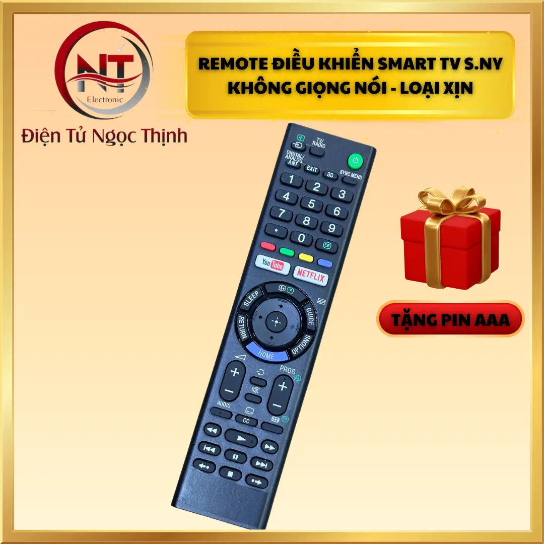 [Hàng xịn] Điều khiển từ xa Tivi S.NY thông minh RM-L1370 - Smart TV - Không giọng nói - Tặng kèm pin
