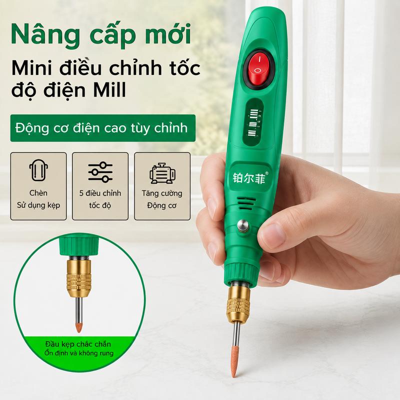 Máy Mài Mini Cầm Tay 24 Chi Tiết, Đa Năng Mài Cắt Khoan Đánh Bóng, Tốc Độ Cao…