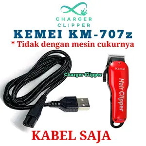 Kabel Charger Kemei 707z Pengisi Daya Mesin Cukur Kemei Charger Clipper #B