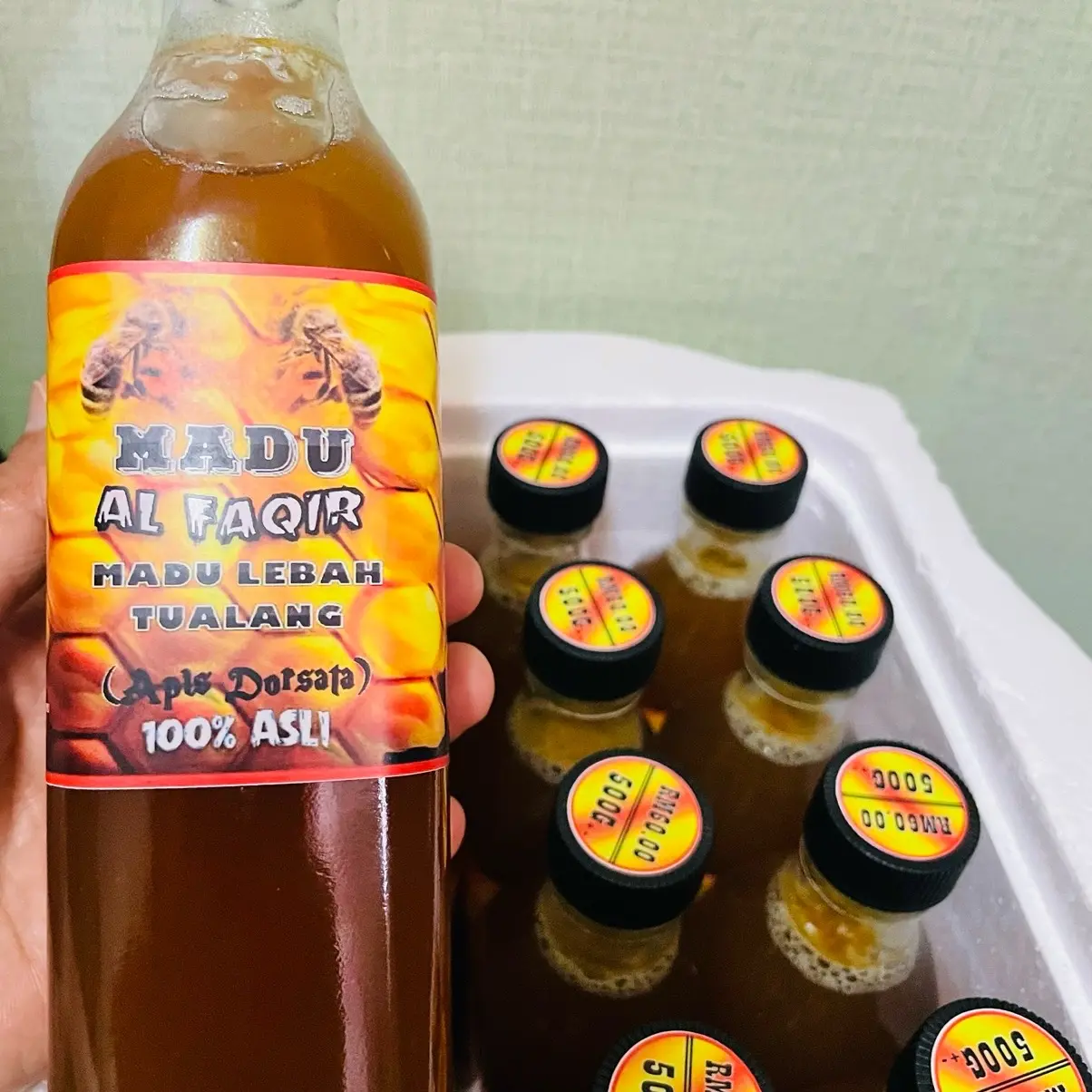 Madu Tualang Asli Alfaqir 490g -+ . Madu hutan 100% dari perut lebah ( Honey)