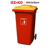 Gambar AZKO Krisbow Tempat Sampah Tutup Angkat Plastik Dengan Roda 240 Liter - Merah Trash Can Waste Bin Tong Sampah Keranjang Sampah Dustbin dari AZKO ID Kota Administrasi Jakarta Selatan 1 Tokopedia
