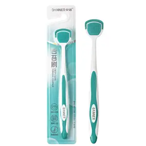 Pembersih Lidah Lembut Tongue Scrapper Arc Design dengan Desain Depan dan Belakang yang Berguna untuk Membersihkan Lidah Secara Efektif