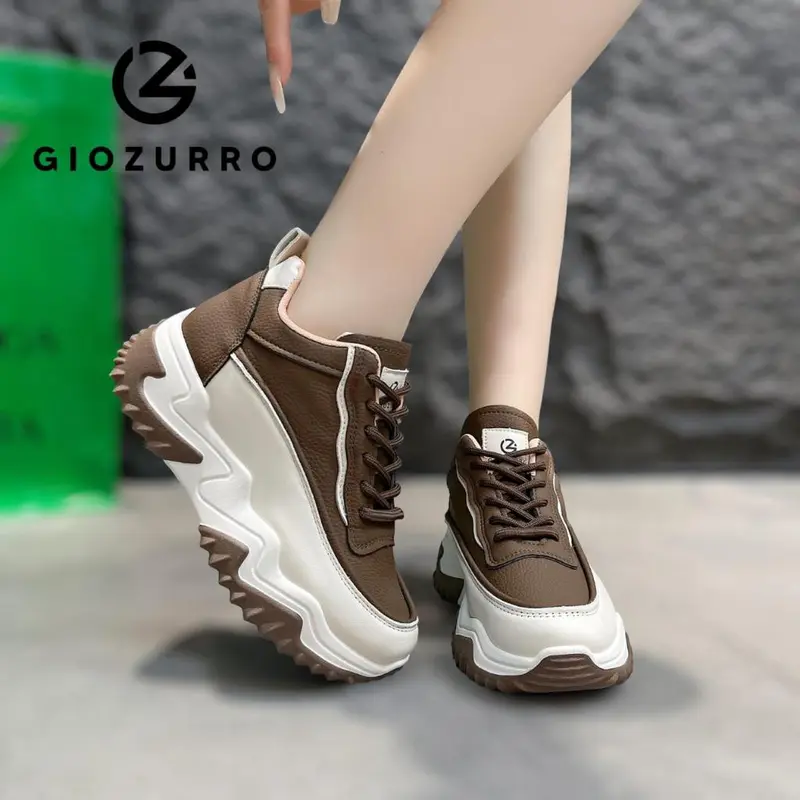 GIOZURRO SEPATU WANITA SNEAKER WANITA TERBARU GZ8008 Sepatu Boots Wanita Sportif Ringan Casual Hitam Shoes Putih Olahraga 5