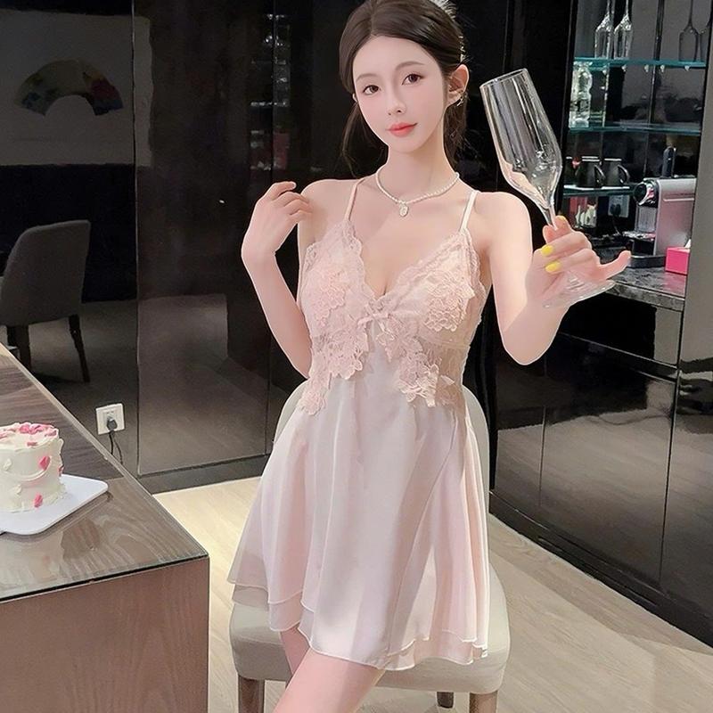  BL5-VÁY LỤA QUẢNG CHÂU  KÈM ĐỆM MÚT V1 KHI MUA TRÊN LIVE  PHỐI REN THÊU BÔNG HOA MỀM MẠI PHONG CÁCH TIỂU THƯ 