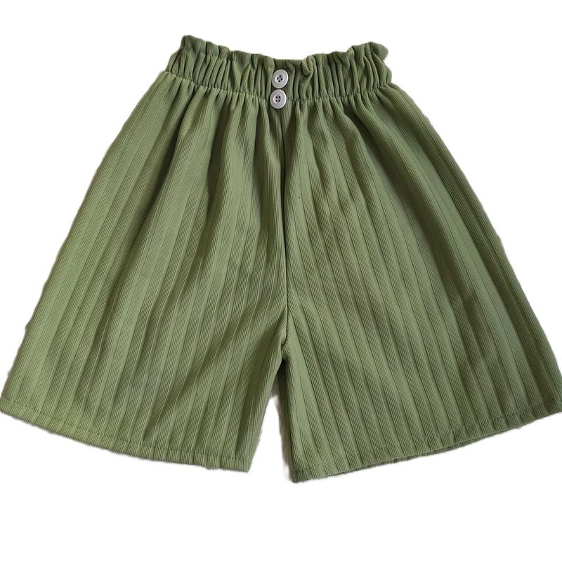 PAKET 5 PCS Celana Pendek Knit Anak Perempuan Usia 4-12 Tahun Santai Cantik Fashion Bahan Knit Maxiline Premium Kancing Tempel Size L XL XXL