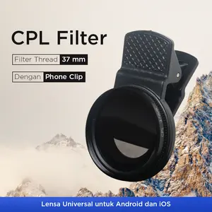 ESHALA Klip Lensa Filter Kamera Smartphone CPL Polarizer 37mm - EZ-27