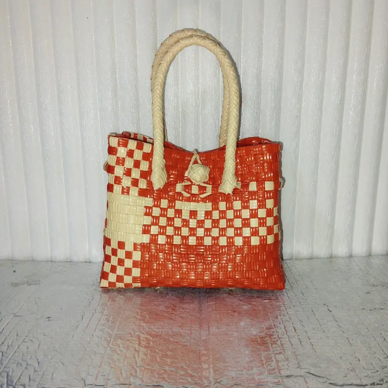 Tas Anyam Jali Rainbow Series ukuran (23*10*16) Tote 3
