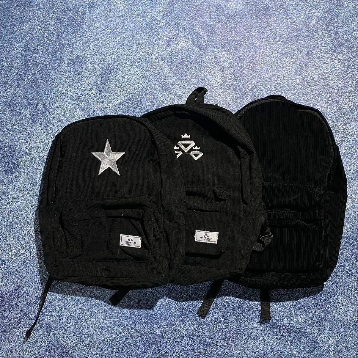 Tas Ransel Corduroy Star Backpack Pria Wanita - Water Repellent Coating