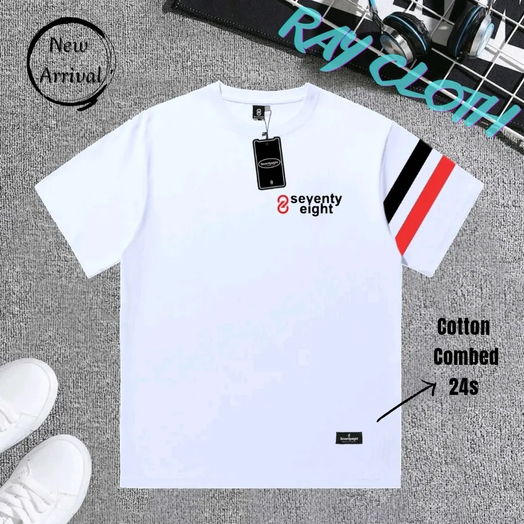 Baju Kaos Distro Cowok Original Seventy Eight Keren Kasual Branded Ori Bandung Bahan Katun Combed 24s Lembut Kaos Pria Dewasa Kaos Distro Pria Wanita Unisex Motif
