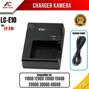 Charger LC-E10 Kamera DSLR type 1100D 1200D 1300D 1500D 3000D 4000D Camera Accessories