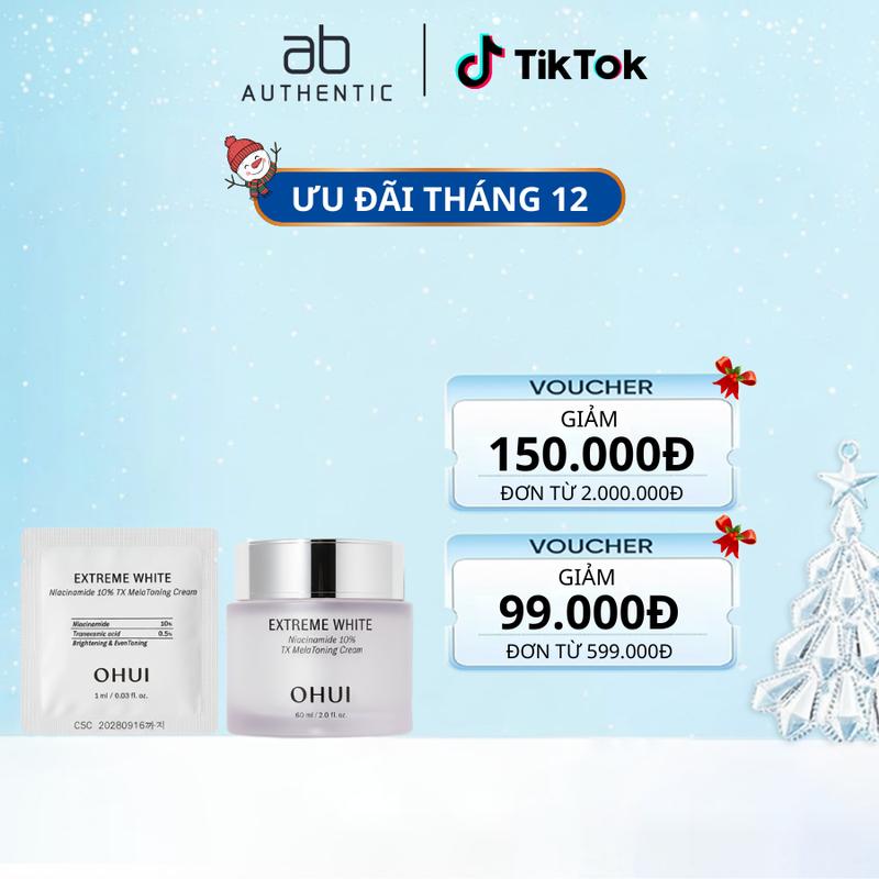 Top 1 bán chạy Combo 30 gói kem dưỡng trắng da mờ nám Ohui Extreme White Niacinamide 10% TX Melatoning Cream - AB AUTHENTIC