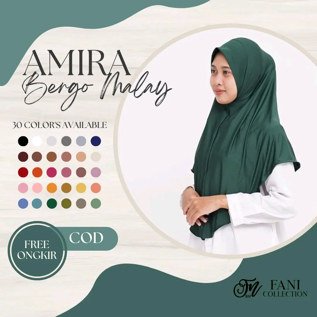 Amira Bergo Malaysia/Bergo Malaysia Pinguin/Bergo Malaysia Jersey/Bergo Instan Malaysia