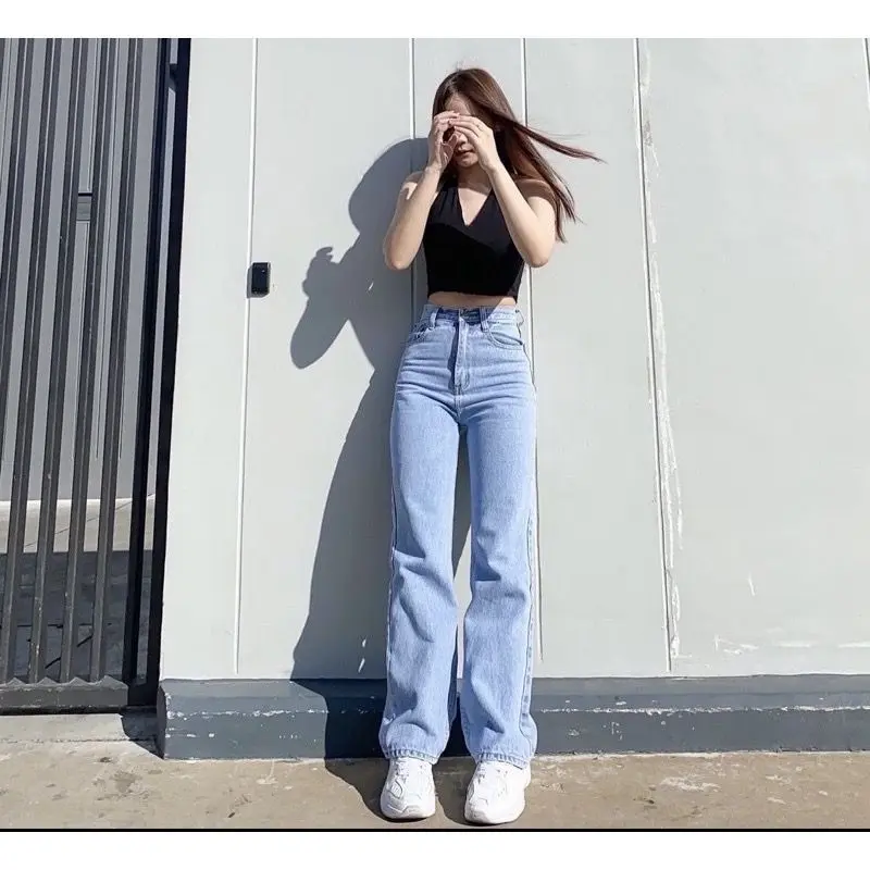 CELANA HIGHWAIST KULOT LOOSE JEANS WANITA/CELANA LOSS/JEANS KEKINIAN Bawahan Panjang 8