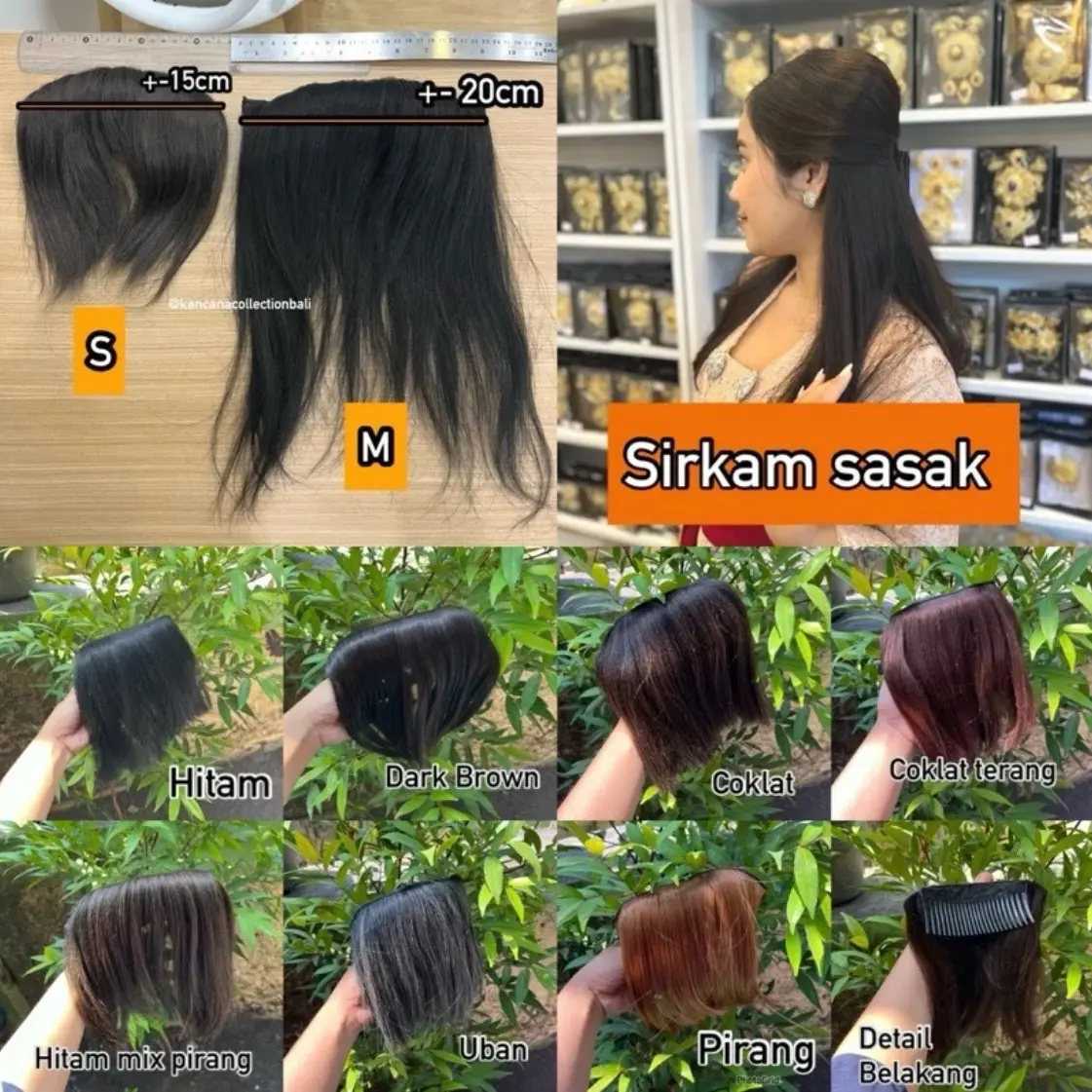 Sirkam Rambut Sasak Alat Bantu Penambah Volume Rambut Wanita