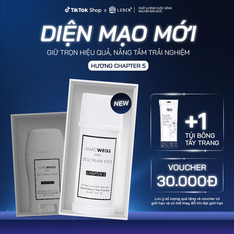 Lăn khử mùi 4 trong 1 Deo MarcWeiss dạng kem dưỡng sáng da, ngăn mồ hôi và tích hợp hương nước hoa cao cấp từ Đức 40ml