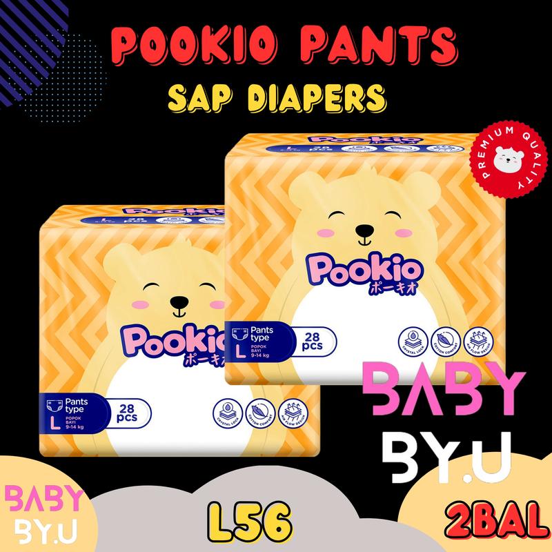 [2BAL] POOKIO SAP DIAPERS PANTS NB/S/M/L/XL 5
