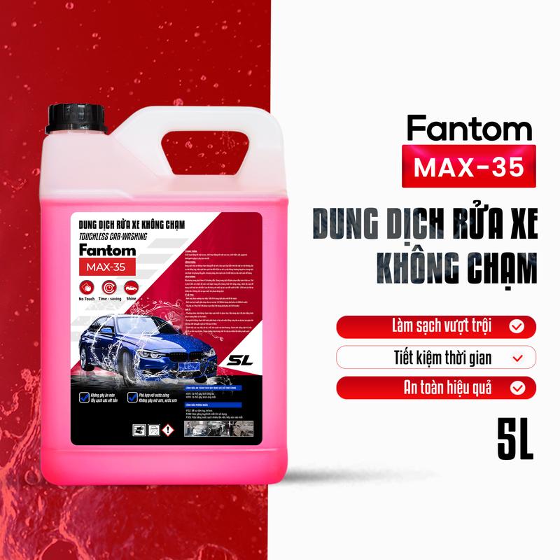 Nước Rửa Xe Không Chạm Fantom Max35 | Dung Dịch Rửa Xe Không Chạm, Bọt Tuyết Không Chạm Rửa Xe Ô Tô, Xe Máy Siêu Sạch, Bảo Vệ Màu Sơn Xe