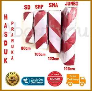 HASDUK Pramuka Dasi Merah Putih Dasi Pramuka Kacu Hasduk SD SMP SMA JUMBO Dewasa