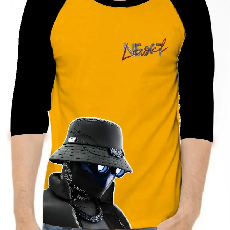 KAOS RAGLAN PRIA SABLON HACK \ KAOS RAGLAN PRIA LENGAN 3\4, ATASAN PRIA / KAOS MURAH / KAOS DISTRO / KAOS SIMPLE / T-SHIRT PRIA 3