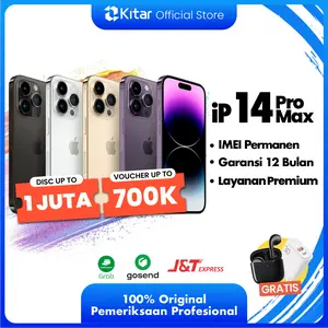 [Secondhand] iPhone 14 Pro Max ex iBox Beacukai IMEI Permanen Garansi 12 Bln Kualitas Teruji Resmi FULLSET 128GB 256GB 512GB 1TB