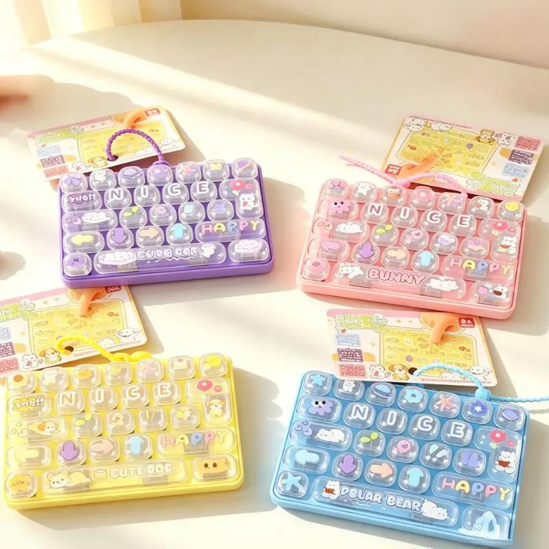 Dễ thương 26 Lưới Bàn Phím Clicker Fidget Đồ Chơi Mịn Báo Chí Giải Nén Nút Giảm Căng Thẳng Cứu Trợ Cho Trẻ Em Người Lớn Bên Ủng hộ Quà Tặng