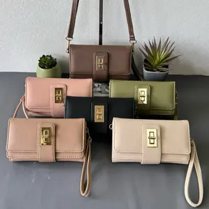 Dompet Selempang Wanita "CLEVA" Lipat Panjang Premium Terbaru Kekinian muat HP 6 Slot Kartu