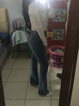 Product Review of Kivi Garment Jeans Cutbray Wanita Highwaist Jeans Cutbray Stylish, Cutbray Denim, Sentuhan Flare Klasik,Celana Wanita, Celana Panjang Stretchy (Melar) from p**y 2