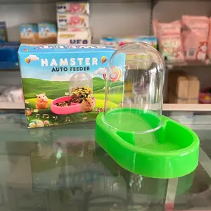 ￼Dispenser Pakan Hamster Sweet Mini Auto Feeder Otomatis Tempat Makan Tupai Wadah Makanan Sugar Glider Marmut Landak Mini Burung Hewan