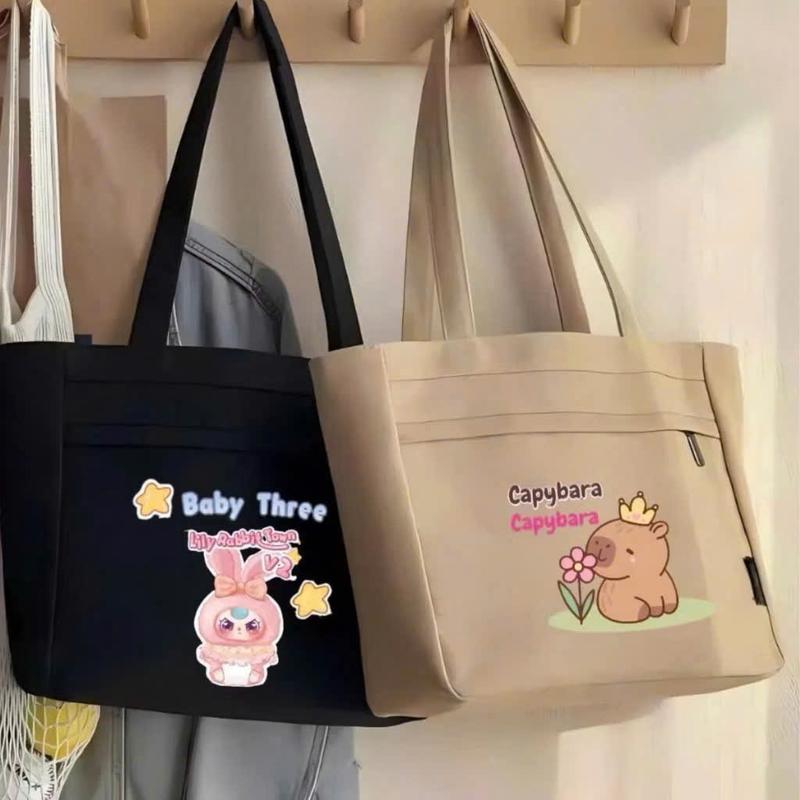 Túi tote vải canvas 2 lớp có ngăn phụ và khóa miệng túi, túi xách nam nữ cầm tay đi học, đi chơi, tiện dụng vừa tập a4, laptop 14ich dành cho nam nữ bag đeo vai chữ nhật -optusbag