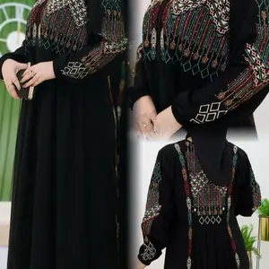 Dress Mewah Hari Raya Khusus Live Harga Jutaan Bayar Di Tempat Harga Ambyar dengan Desain Etnik dan Detail Bordir