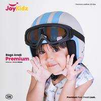 Gambar Helm Bogo Garis Anak Premium Usia 2-7 Tahun - CREAM CHOCO, KACA DATAR dari JoyKidz Kota Surabaya 4 Tokopedia