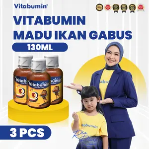 Paket Vitabumin Madu Ikan Gabus 3 pcs untuk Pertumbuhan dan Kesehatan Anak