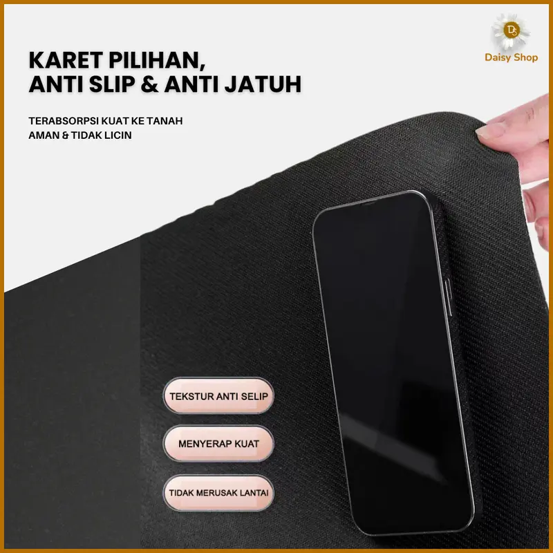 (DS) Keset 5D Keset Diatomite 40x60 Anti Slip Kamar Mandi Serap Air Anti Bakteri Premium 2