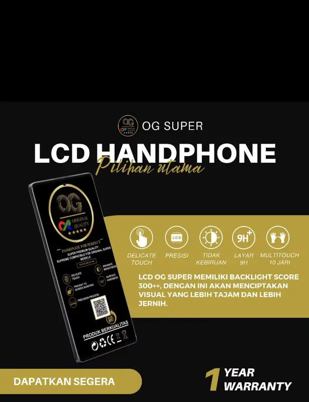 LCD ite1 S23 - S665L ORIGINAL OG SUPER GRATIS LEM DAN OBENG 8