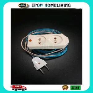 Epon Homeliving Stop Kontak 2 Lubang Colokan Listrik Rakitan 1-20 Meter Hemat Ruang & Energi SNI Aman Digunakan