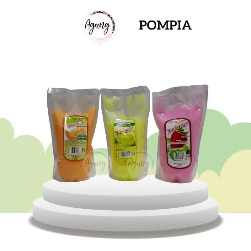 Refill Kondisioner Pompia 900gr untuk Conditioner - Shampoo Lepek Ketombe Membersihkan Haircare