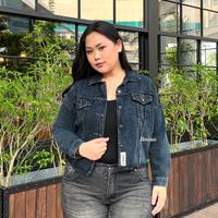 Gambar JINISO Big Size Jaket Jeans Oversize Raw Trucker Black Acid - SEMUA UKURAN dari JINISO JEANS Kota Administrasi Jakarta Utara 5 Tokopedia