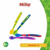 Gambar NUBY 4pcs Long Handle Weaning Spoon Sendok Bayi isi 4 Feeding Spoon dari ANINDHITA Mom and Baby Kab. Bekasi 1 Tokopedia