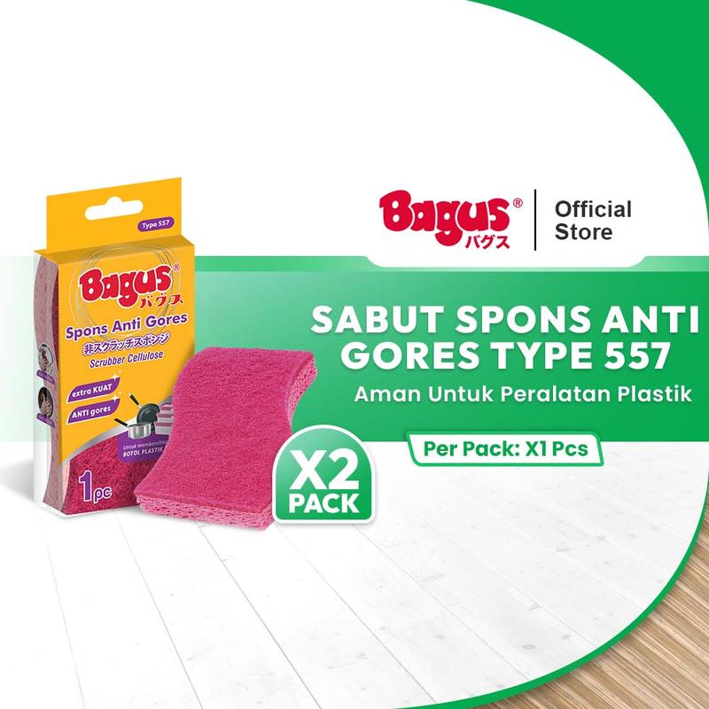 [Twin Pack] - Bagus Sabut Spons Anti Gores 1's Type 557 - Shop | Tokopedia