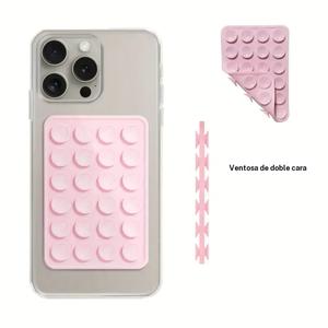 Soporte de Silicona con Ventosa de Doble Cara | Soporte Adhesivo para Teléfono para Selfies y Videos