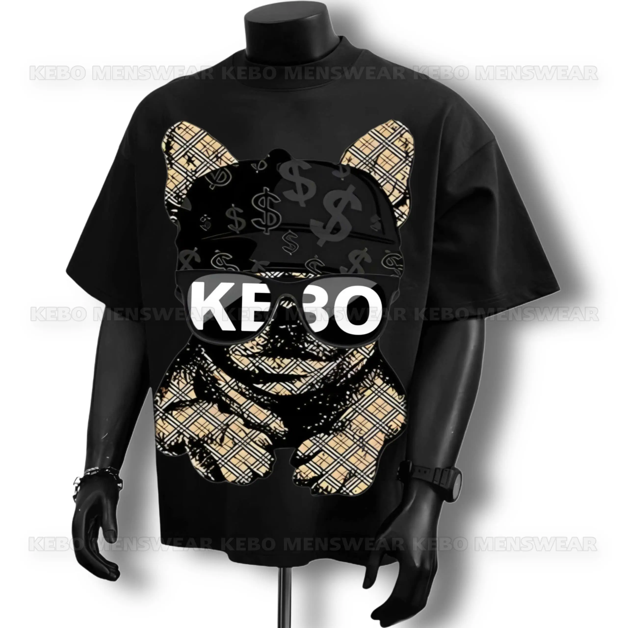 Áo Thun Nam Nữ KEBO Menswear Cotton 4 Chiều Phông Basic Cổ Tròn Top CHÓ KEBO