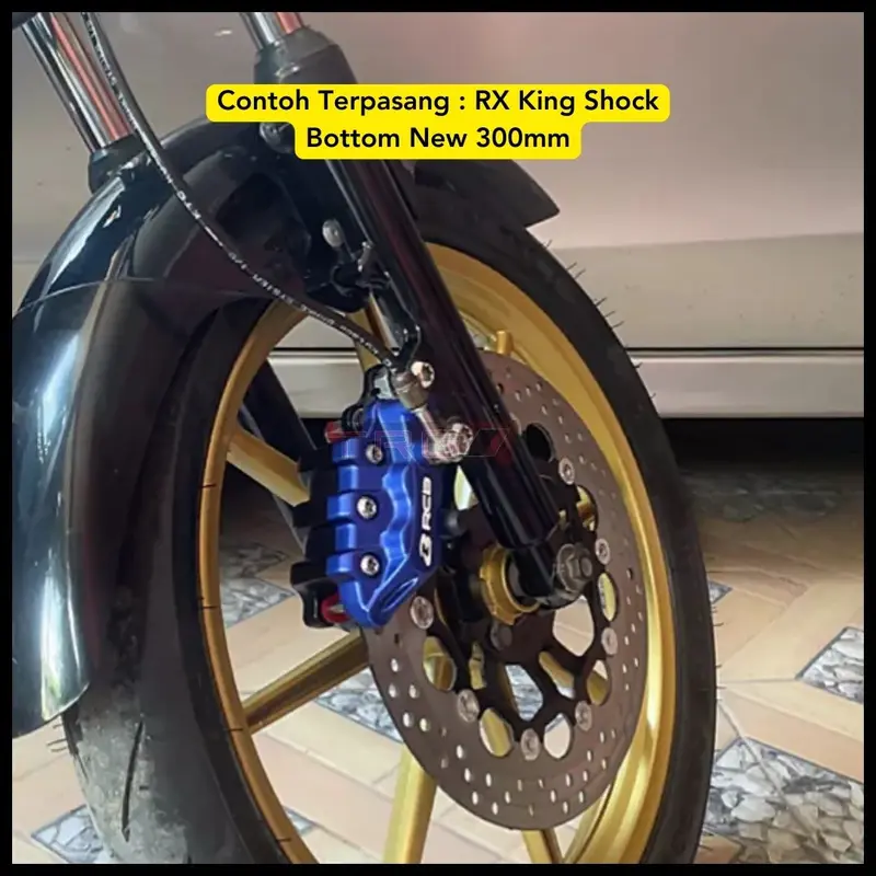 TRG Bracket dudukan kaliper nissin rcb 2p rx king 245 300mm breket kaliper cakram rxking old new 5