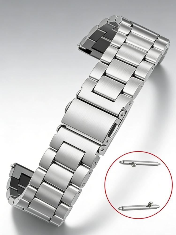 Tiga tali baja ukuran 20mm tali yang dapat dilepas tali jam tangan pintar tahan air H13 / GT4PRO Wearable Accessories