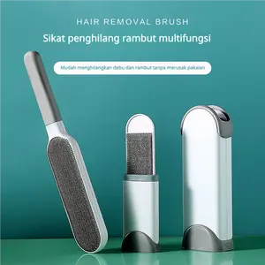 [COD]Double-Sided Electrostatic Hair Removal Brush Portable Clothes Lint Roller Lint Remover Pet RemoverLint Brush Pet Hair Remover Magic Brush Clothes Cleaner Lint Remover for Couch Reusable Lint Brush household items