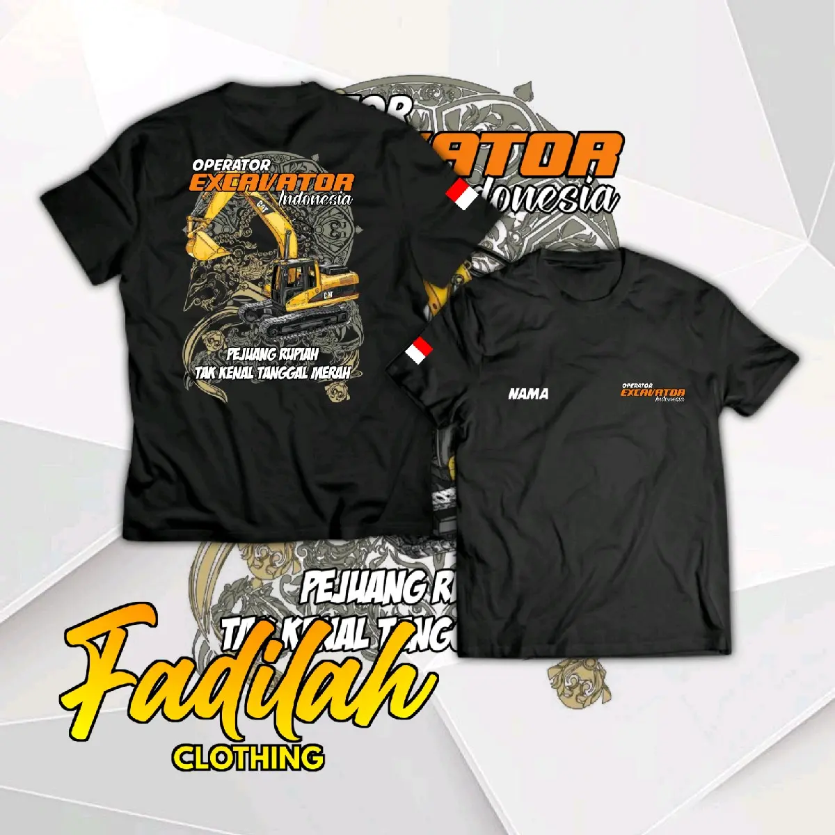 PROMO Kaos Distro OPERATOR EXCAVATOR INDONESIA Operator Beko Alat Berat Operator Muda Punya Cerita Sopir Beko Kaos Pria Wanita Keren Bisa Request Desain Ubah Gambar Atau Tulisan Bahan Adem Combed Custom Hitam Nyaman Sablon Tebal Unik