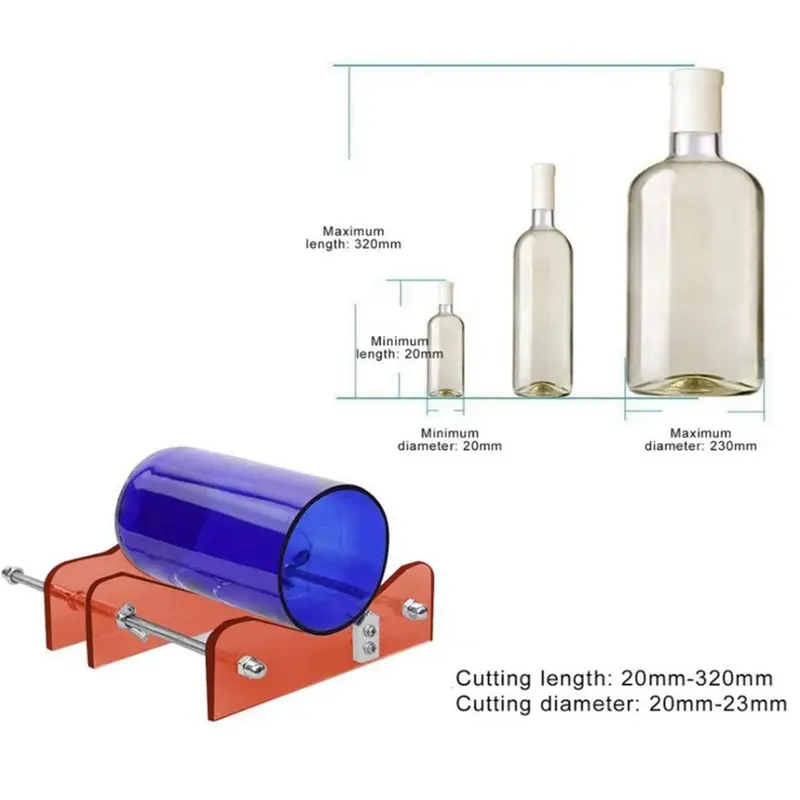 Dụng Cụ Cắt Kính, Tự Làm, Để Cắt Rượu, Bia, Phụ Kiện Dụng Cụ Cầm Tay 3 Màu Có Sẵn 5