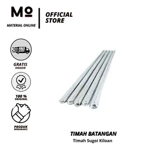 Material Online Timah Batangan Grade A B C Murah untuk Patri Sugoi Solder Radiator 30cm Panjang 70gr Berat 100% Original Garansi Pabrik
