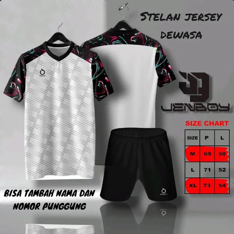 stelan jersey printing jersey futsal voli badminton ukuran dewasa bisa custom sablon Sport 0